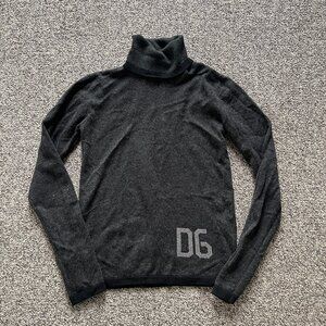 Dolce & Gabbana D&G Cashmere Gray Turtleneck Sweater Top 40